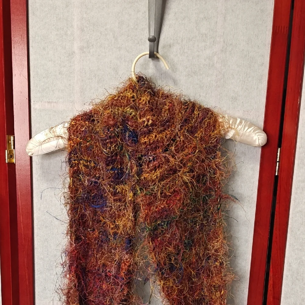Vibrant Multicolor Silk Scarf